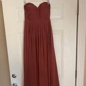 Jenny Yoo Mira Strapless Dress - Cinnamon Rose
